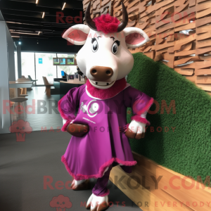 Disfraz de mascota Magenta...