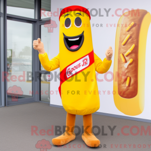 Gold Currywurst mascot...