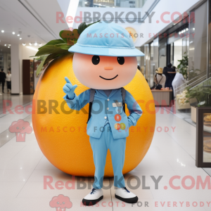 Himmelblå Grapefrugt maskot...