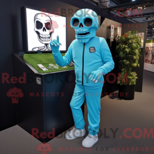 Cyan Graveyard Maskottchen...