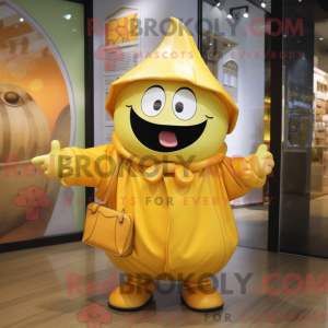 Guld græskar maskot kostume...