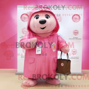 Pink Seal mascot costume...