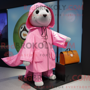 Pink Seal maskotdraktfigur...
