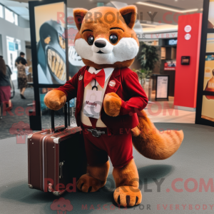 Maroon Marten maskot...