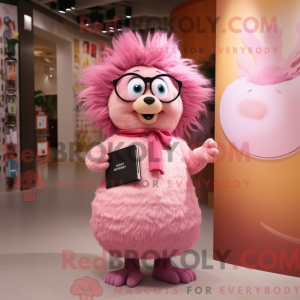 Rosa Piggsvin maskot drakt...