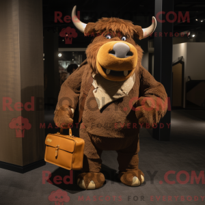 Brown Buffalo mascot...