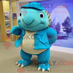 Postava maskota azurového...