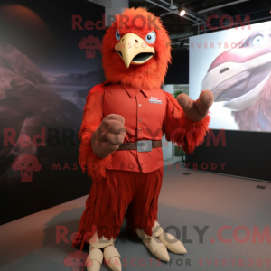 Red Eagle mascot costume...