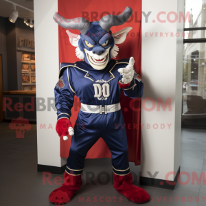 Navy Devil maskot kostume...