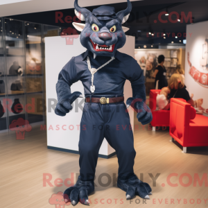 Navy Devil mascot costume...