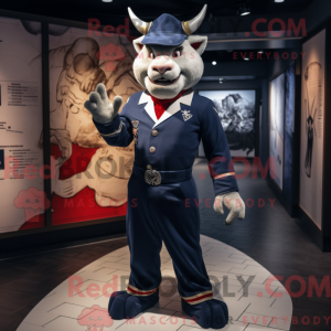 Navy Devil mascot costume...