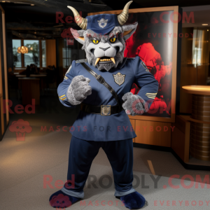 Navy Devil mascot costume...