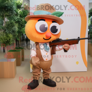 Peach Sniper mascot costume...