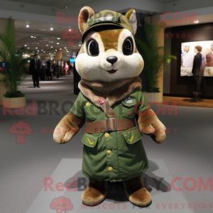 Olive Chipmunk mascot...