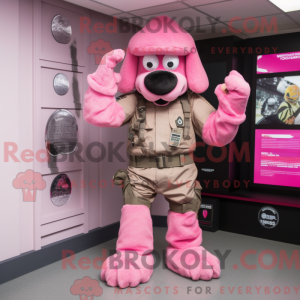 Rosa Maskottchenkostüm des...