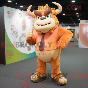Peach Minotaur mascot...
