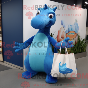 Blue Diplodocus mascot...