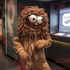 Brown Medusa mascot costume...