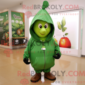 Forest Green Pear mascot...