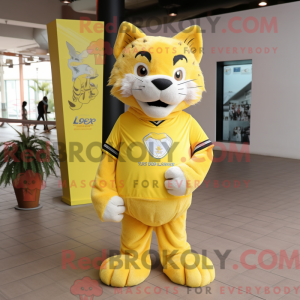 Lemon Yellow Lynx mascot...
