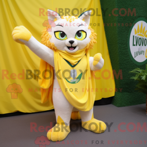 Lemon Yellow Lynx mascot...