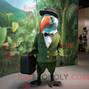 Forest Green Toucan mascot...