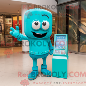Turkis telefonmaskotkostyme...