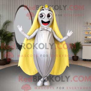 Silver Baa mascot costume...