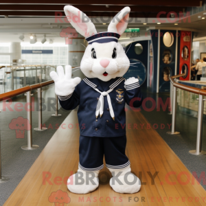 Navy Rabbit mascot costume...
