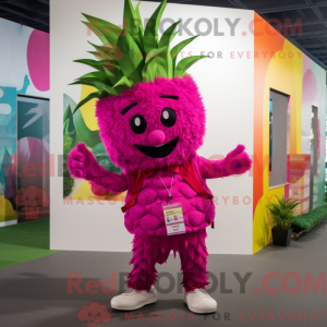 Magenta Aas Maskottchen...