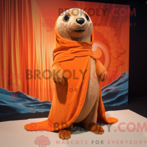 Orange Sea Lion mascot...