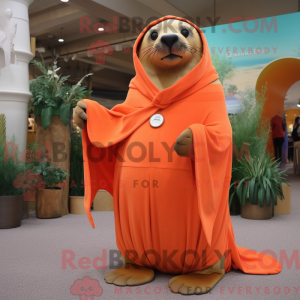 Orange Sea Lion mascot...