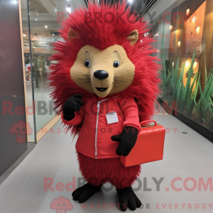Red Porcupine mascot...