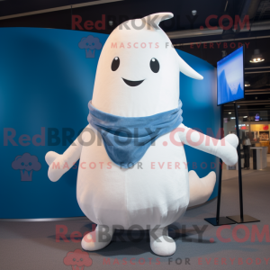 Cream Narwhal mascot...