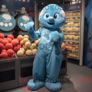 Cyan Meatballs maskot...