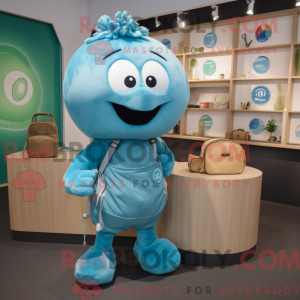 Cyan Meatballs maskot...