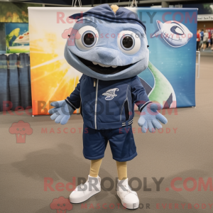 Navy Barracuda mascot...