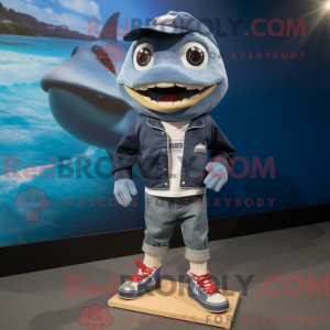 Navy Barracuda maskot...