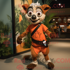Rust Lemur maskot drakt...