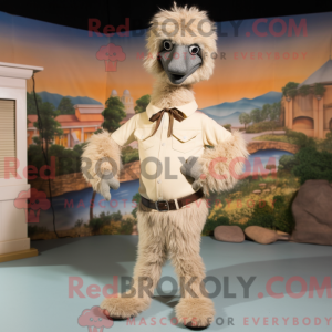 Beige Emu-maskotdraktfigur...