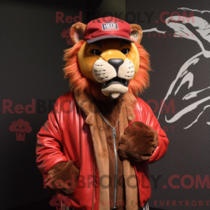 Red Sabeltand Tiger maskot...