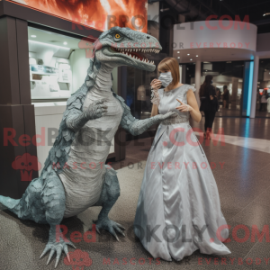 Silver Deinonychus mascot...