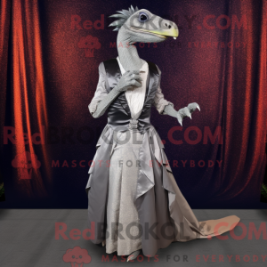 Silver Deinonychus mascot...