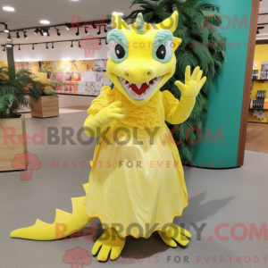 Lemon Yellow Dragon mascot...