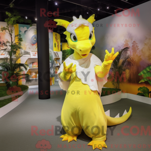 Lemon Yellow Dragon mascot...