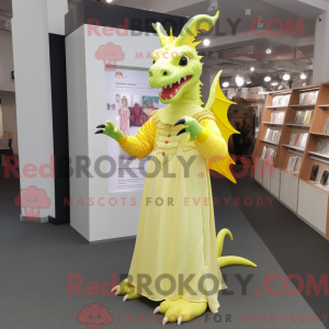 Lemon Yellow Dragon mascot...