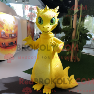Lemon Yellow Dragon mascot...