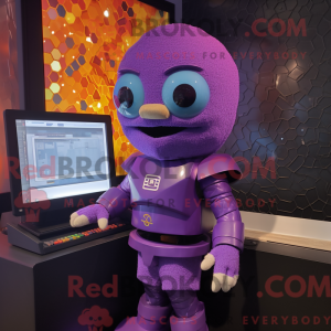 Purple Computer mascot...