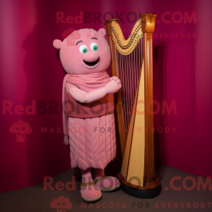Pink Celtic Harp mascot...