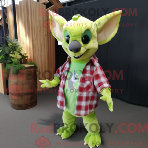 Postava maskota Lime Green...